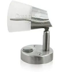 [0012183C] LED Frosted Glass Reading Lamp Caravan Motorhome Adjustable Lights